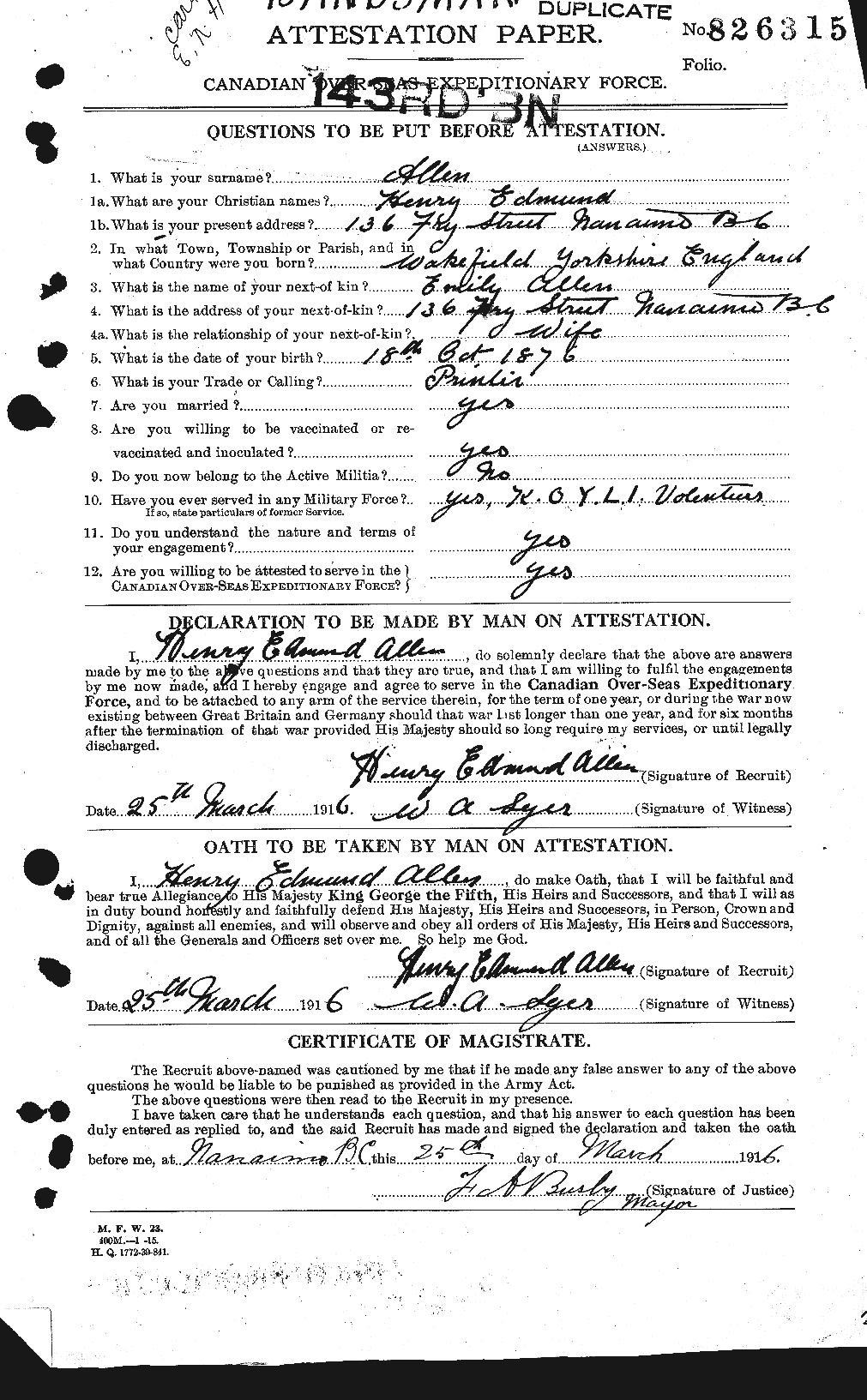 Personnel Records of the First World War - CEF 206377a