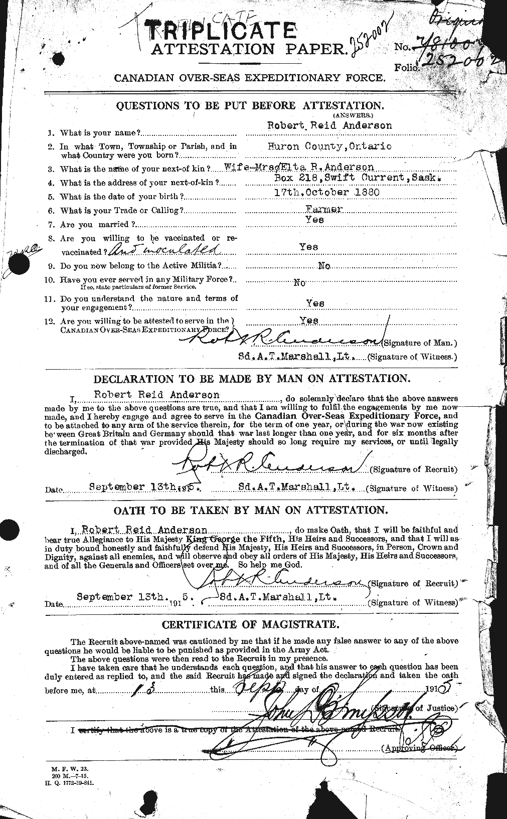 Personnel Records of the First World War - CEF 207228a