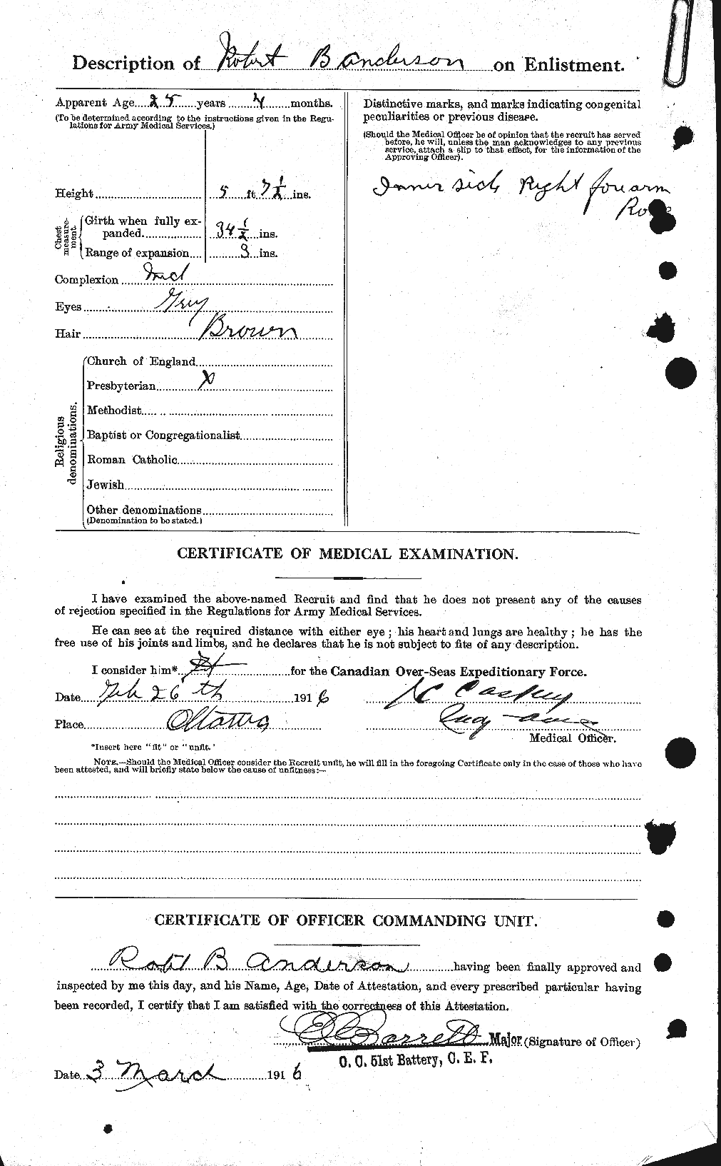 Personnel Records of the First World War - CEF 207269b