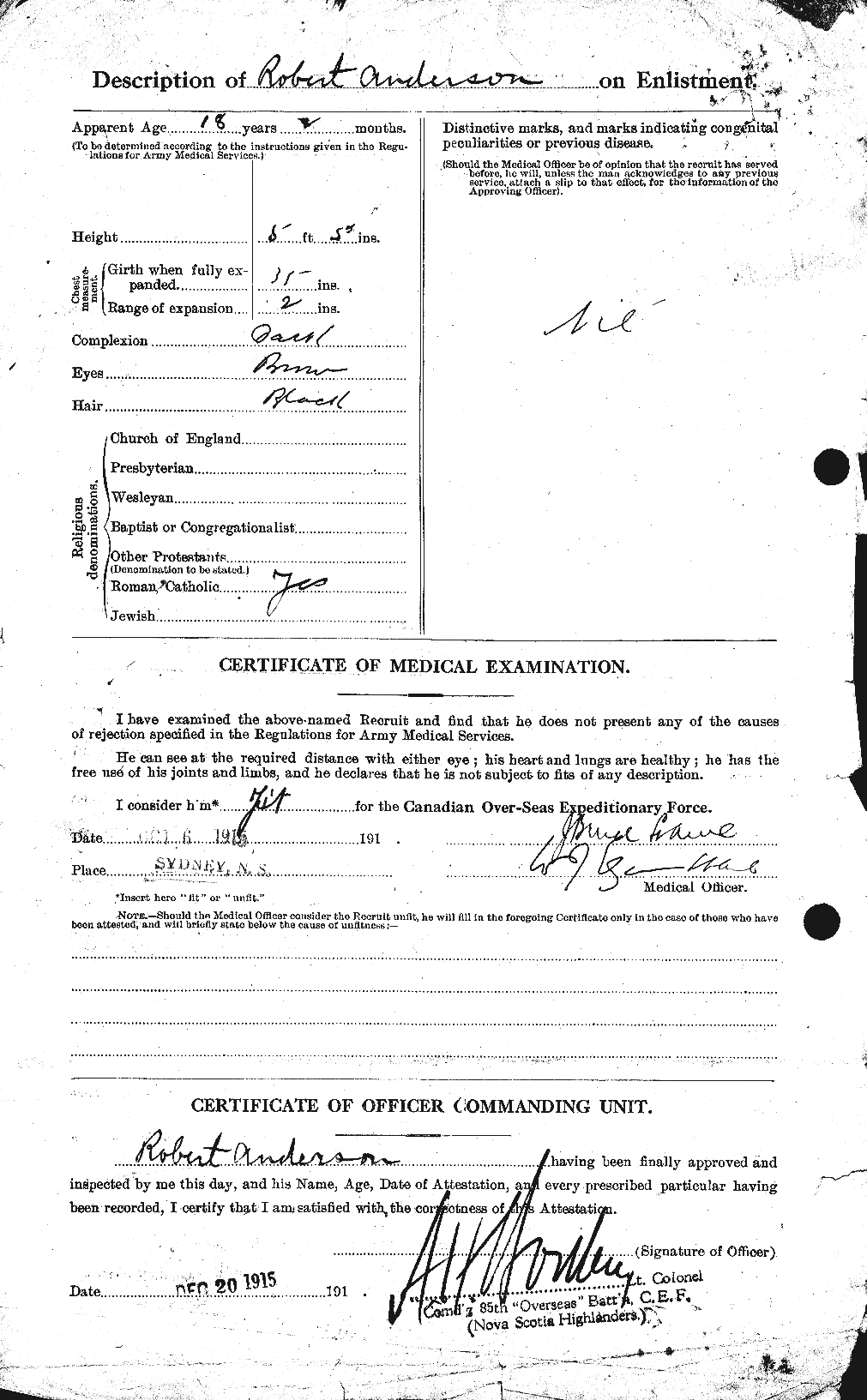 Personnel Records of the First World War - CEF 207296b