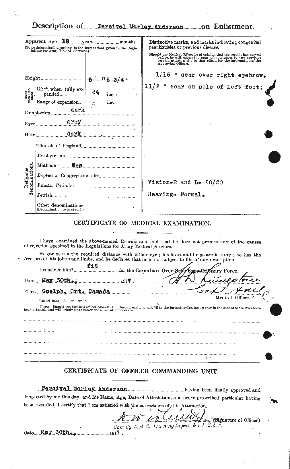 Personnel Records of the First World War - CEF 207362b