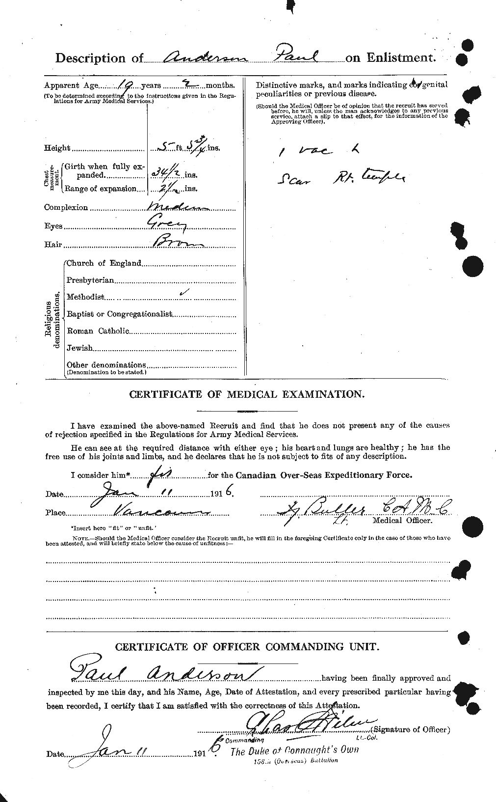 Personnel Records of the First World War - CEF 207368b