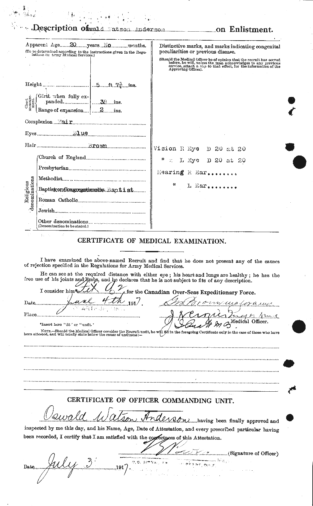Personnel Records of the First World War - CEF 207374b