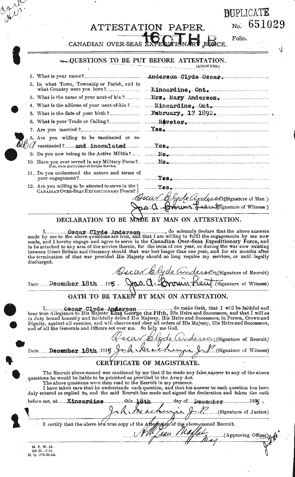 Personnel Records of the First World War - CEF 207379a