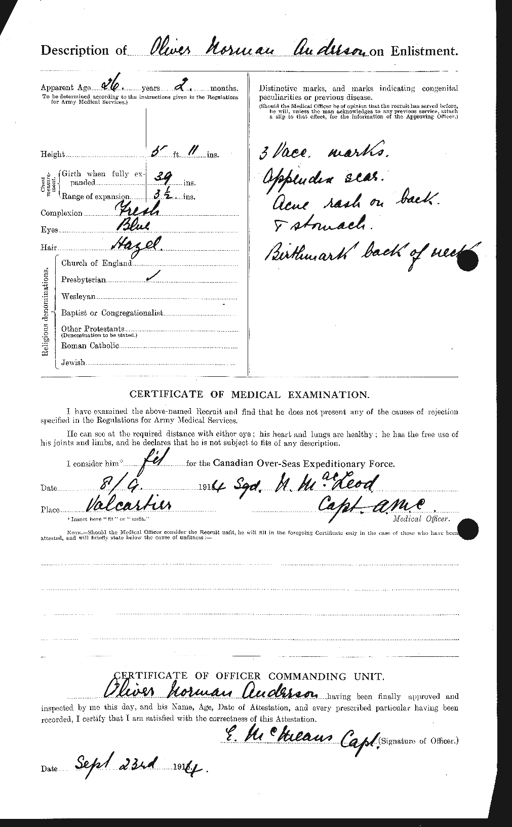 Personnel Records of the First World War - CEF 207394b