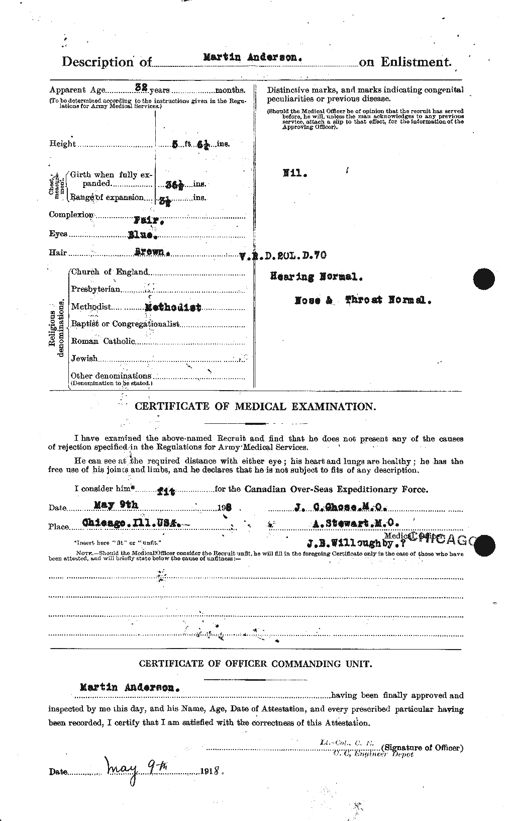 Personnel Records of the First World War - CEF 207476b
