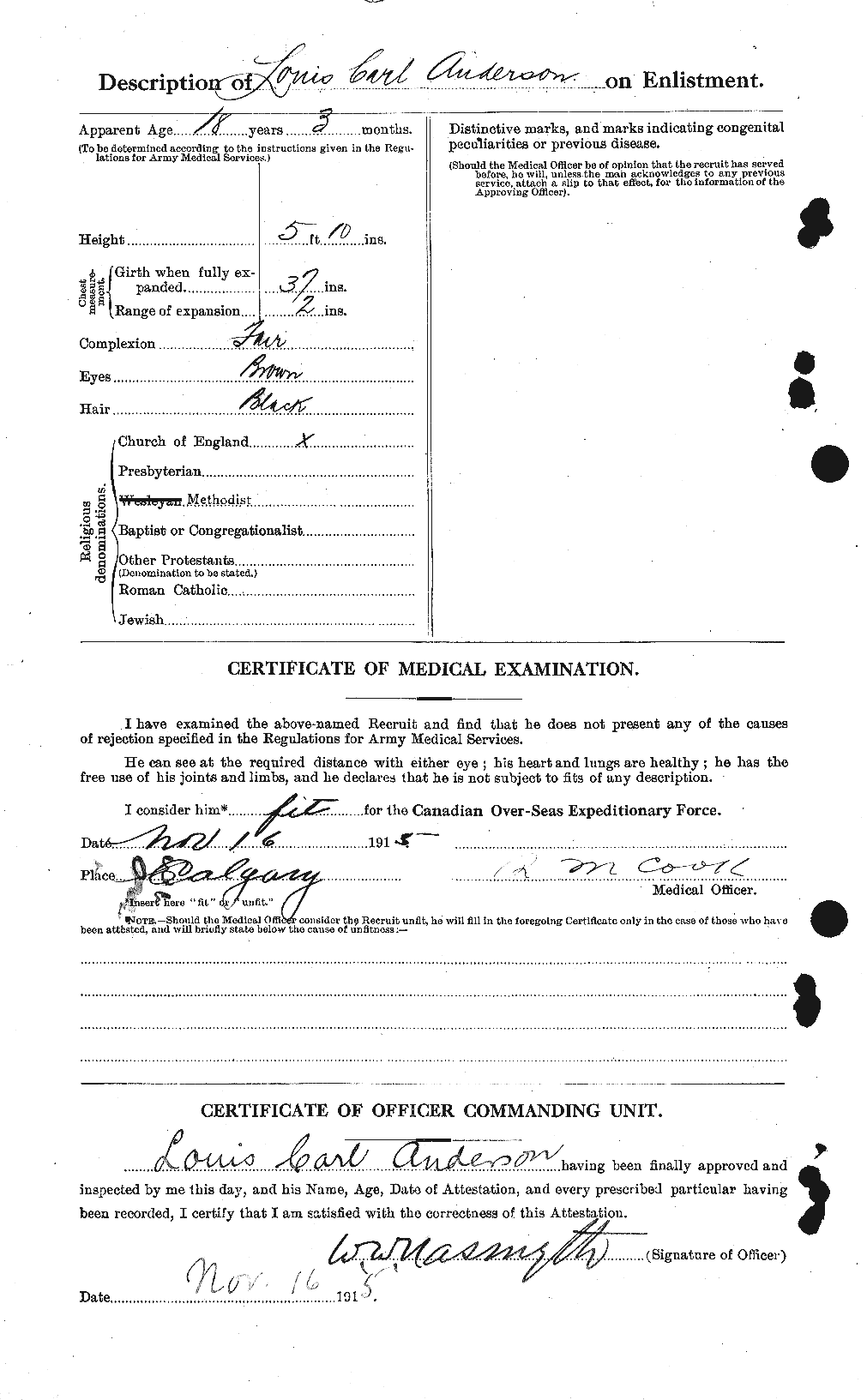Personnel Records of the First World War - CEF 207500b
