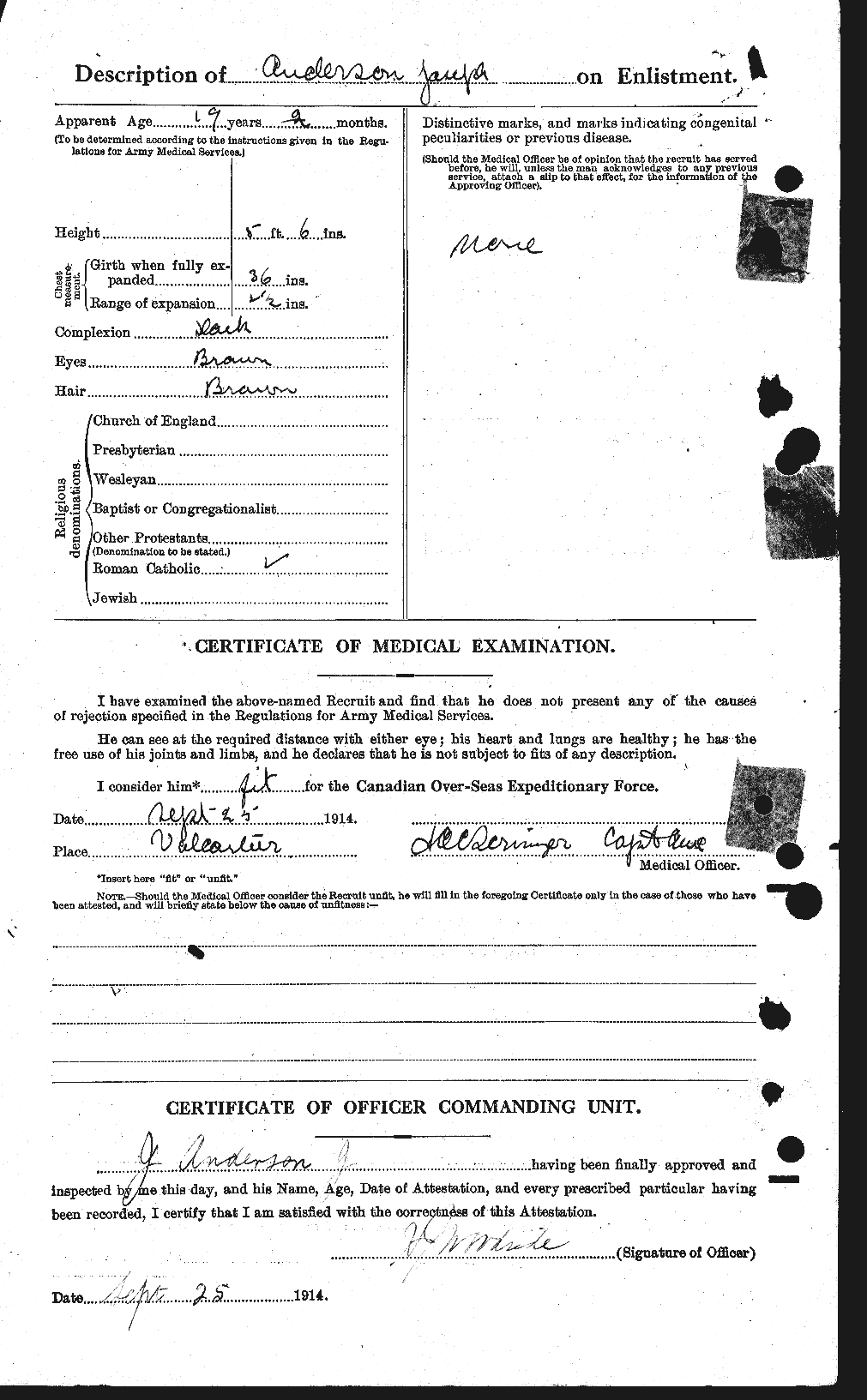 Personnel Records of the First World War - CEF 207575b