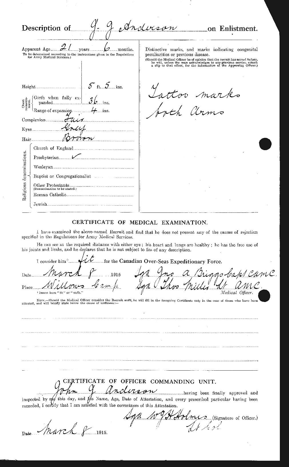 Personnel Records of the First World War - CEF 207637b