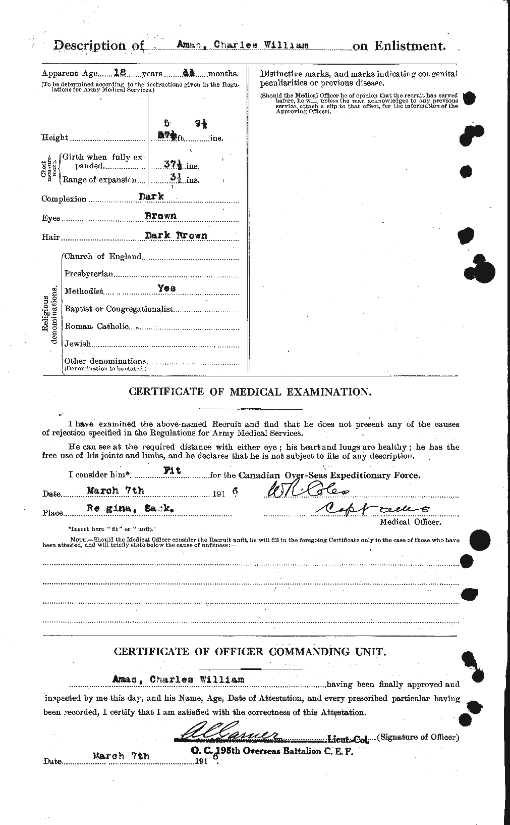 Personnel Records of the First World War - CEF 208999b