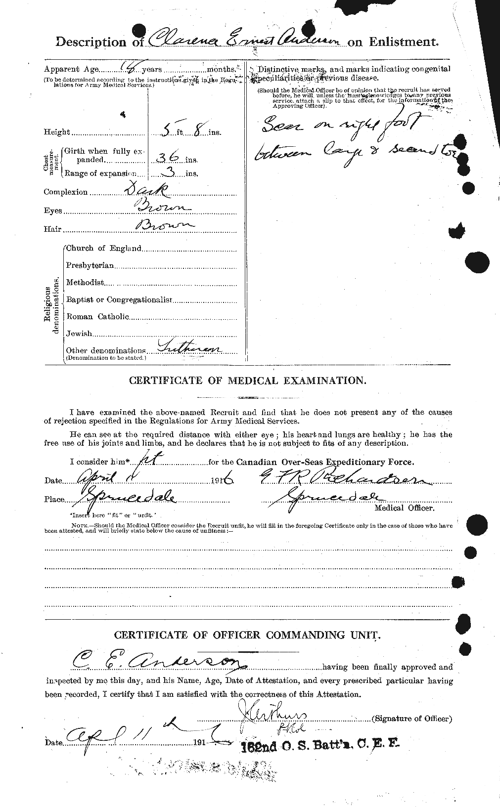 Personnel Records of the First World War - CEF 209194b