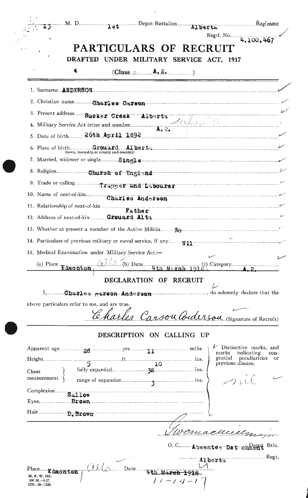 Personnel Records of the First World War - CEF 209247a