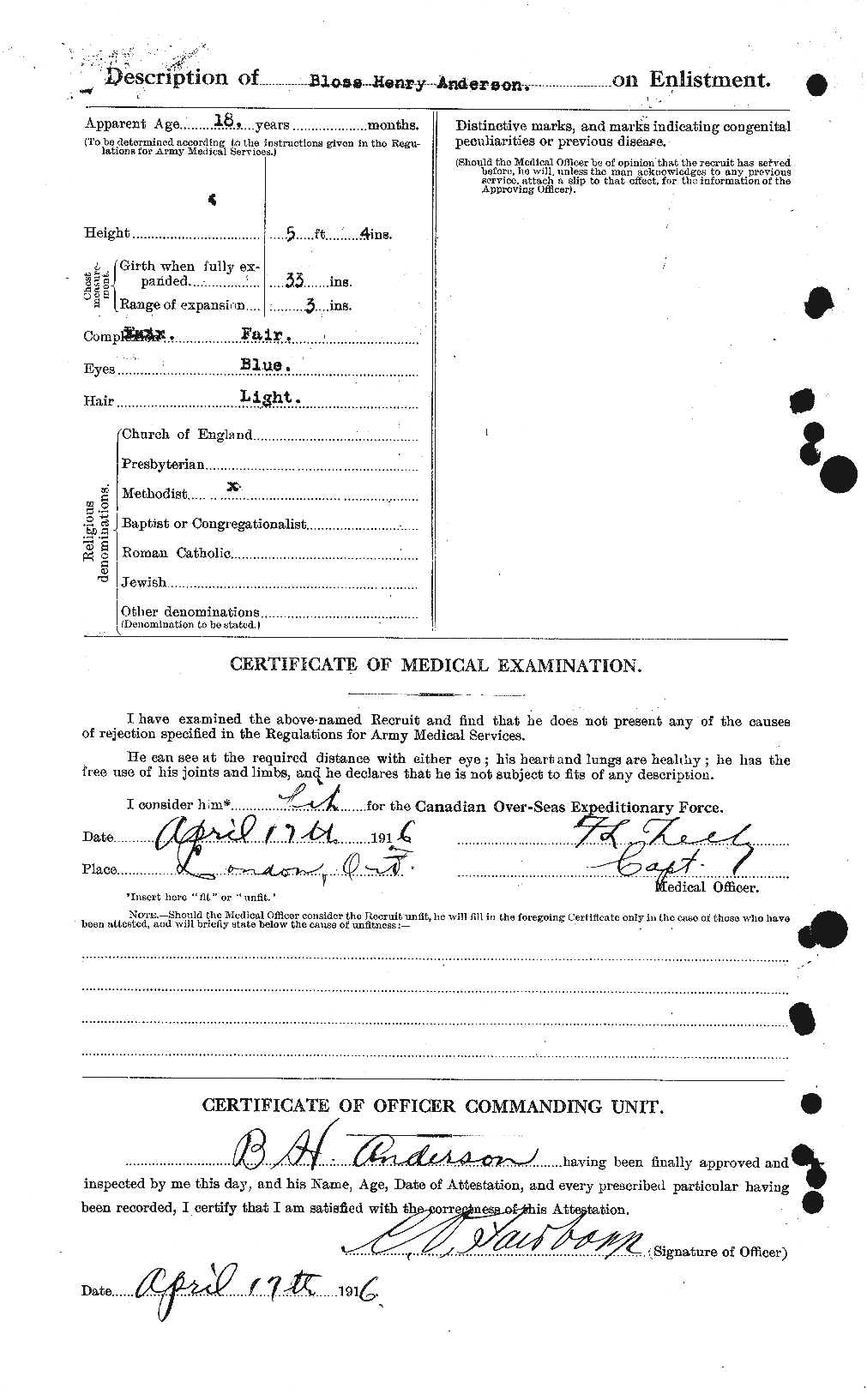 Personnel Records of the First World War - CEF 209308b