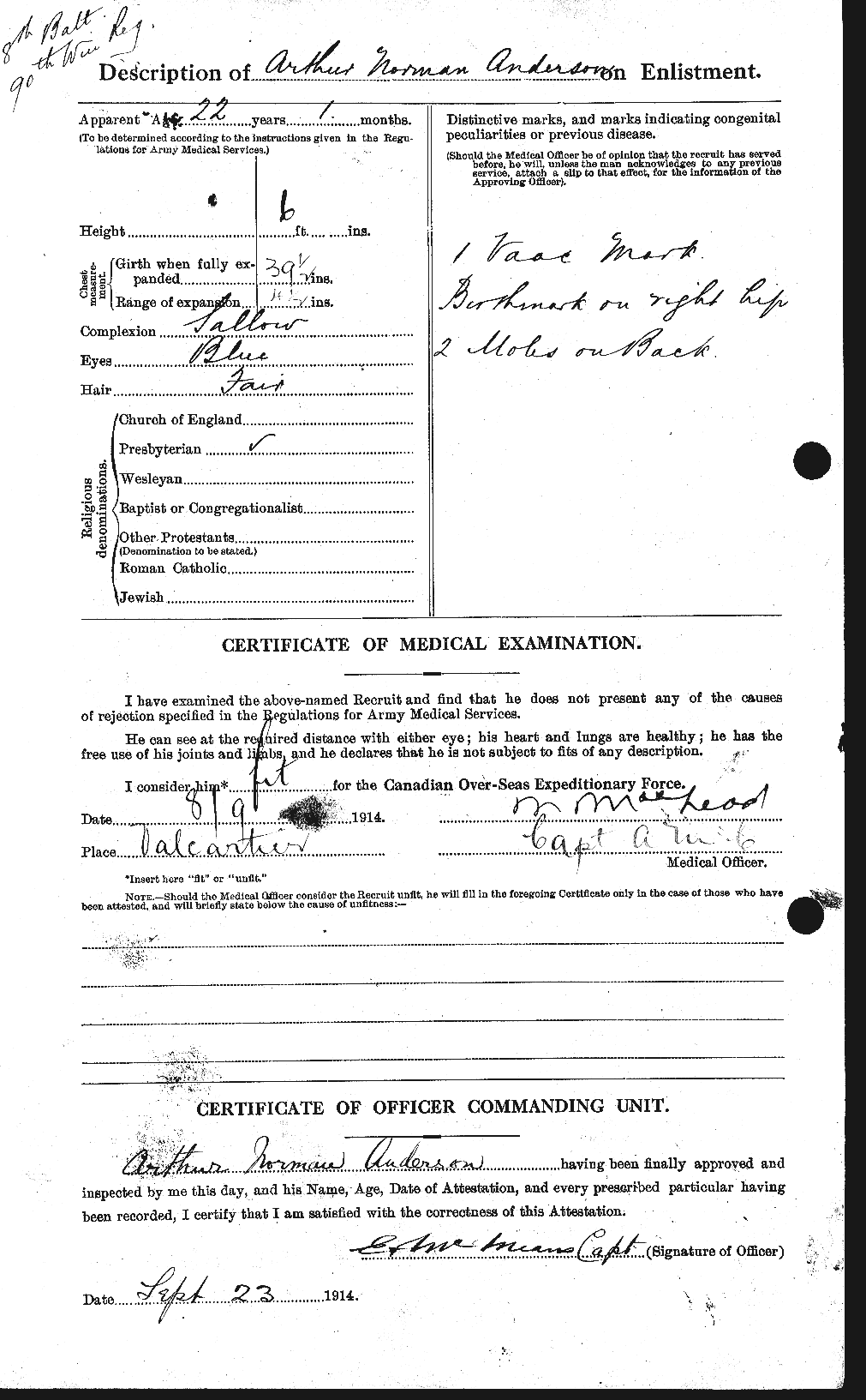Personnel Records of the First World War - CEF 209351b