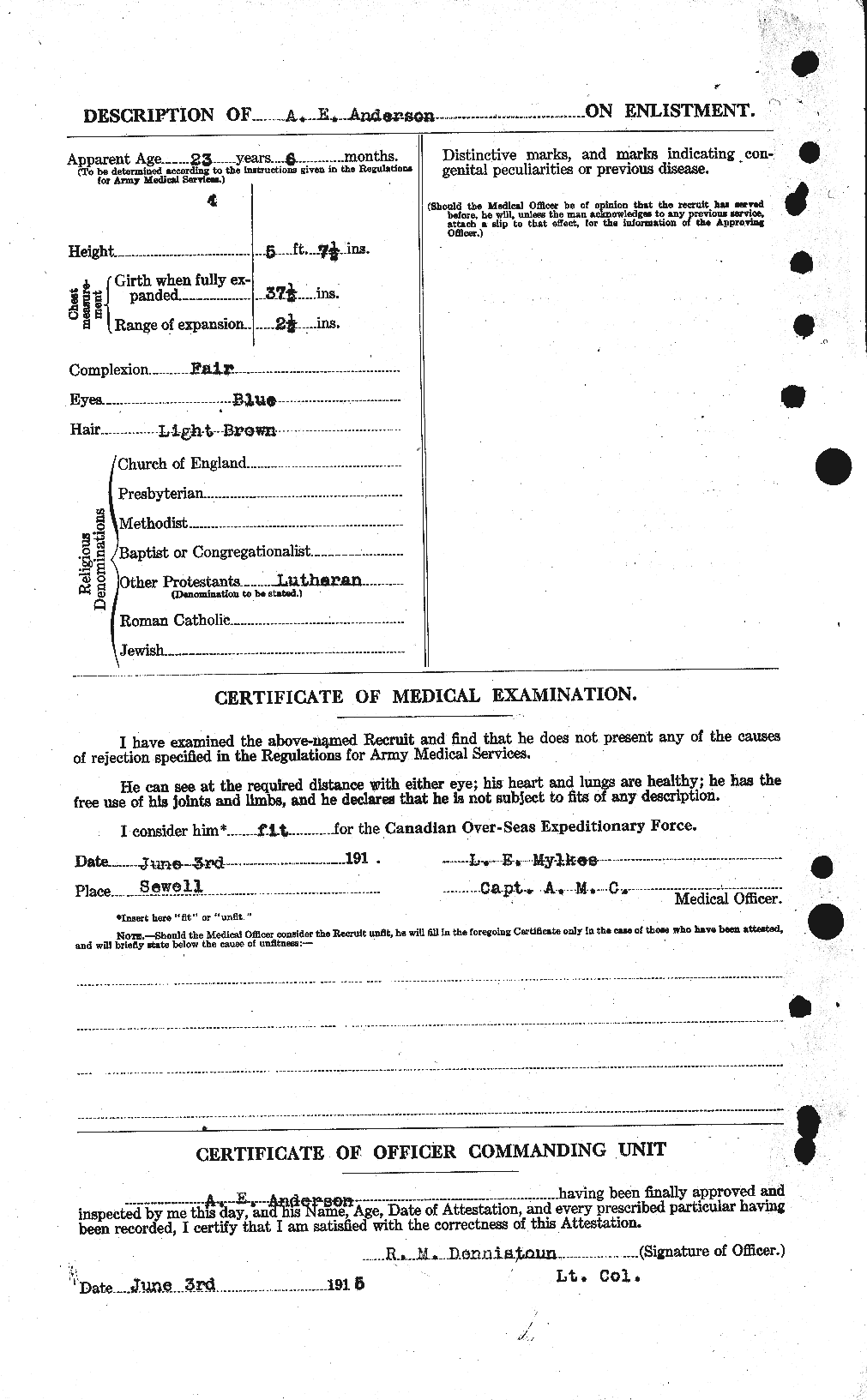 Personnel Records of the First World War - CEF 209360b