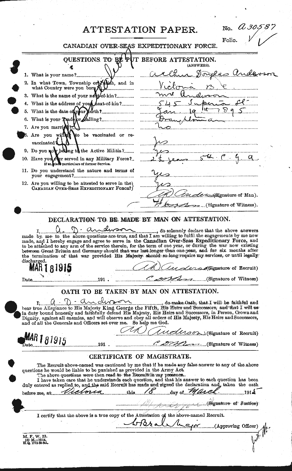 Personnel Records of the First World War - CEF 209362a