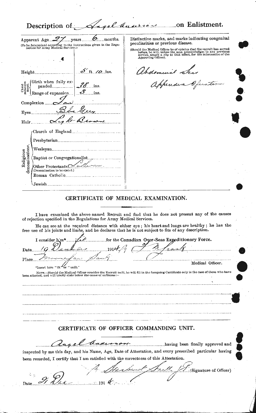 Personnel Records of the First World War - CEF 209392b