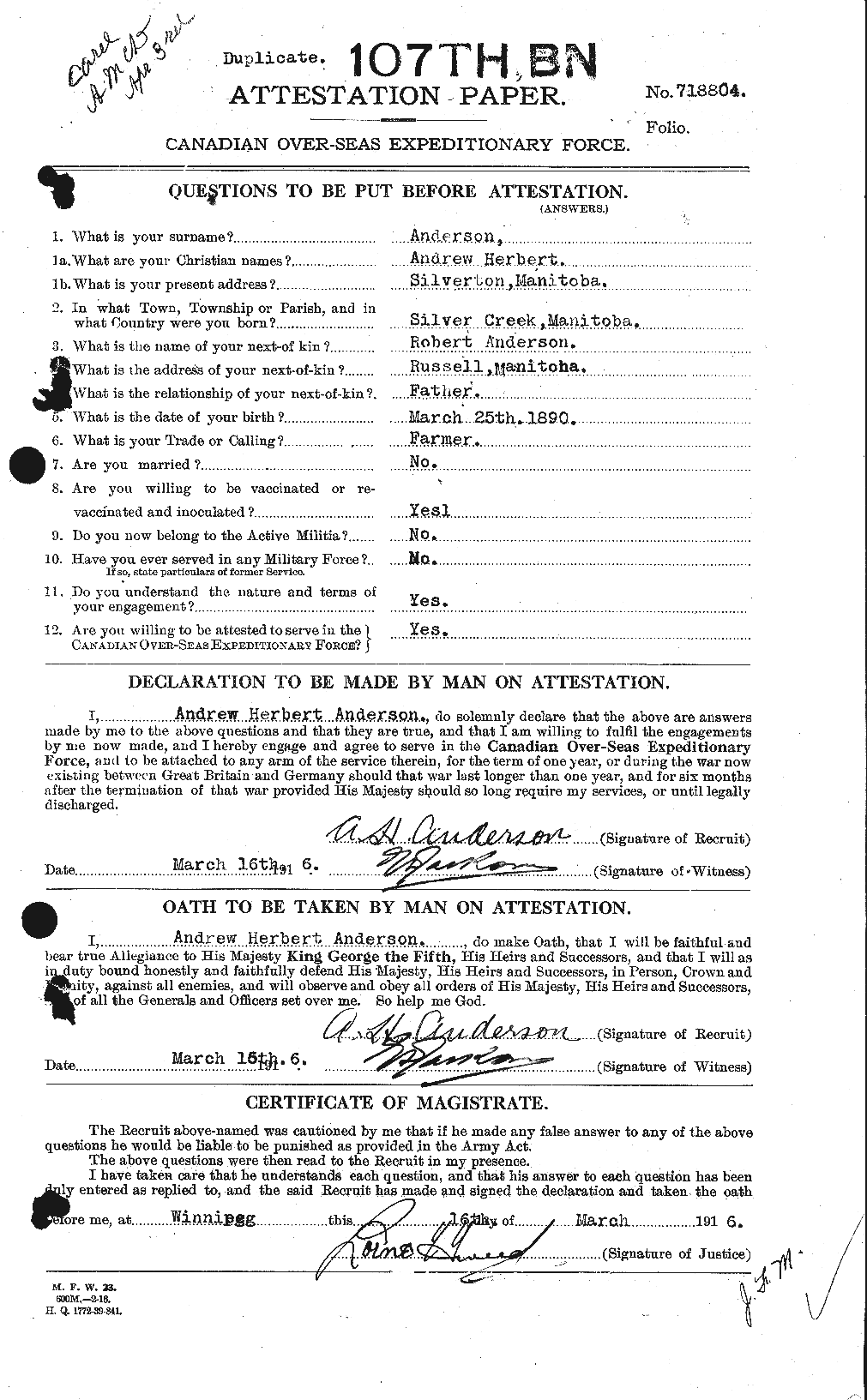 Personnel Records of the First World War - CEF 209403a