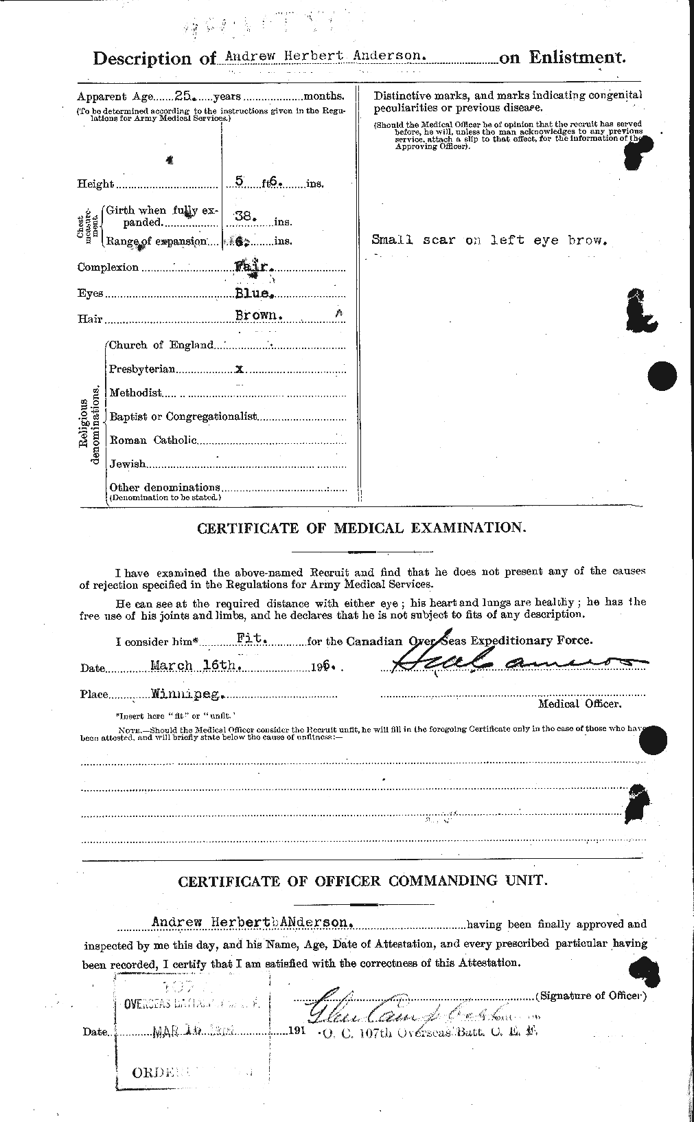 Personnel Records of the First World War - CEF 209403b