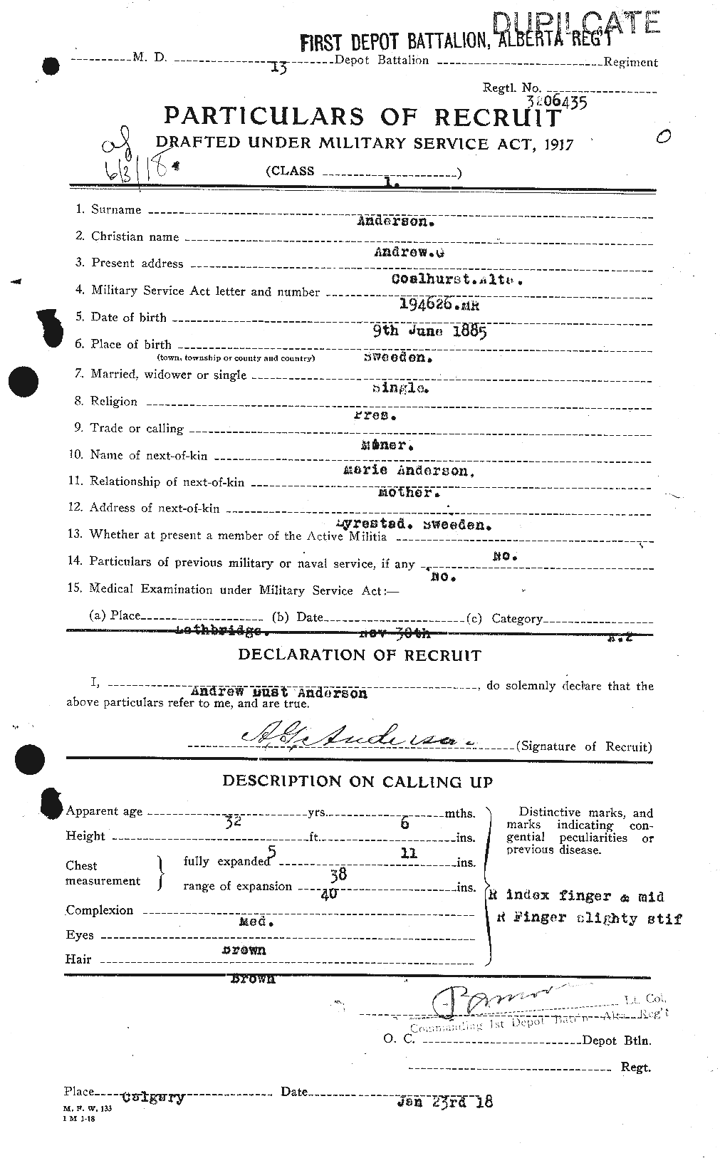 Personnel Records of the First World War - CEF 209404a