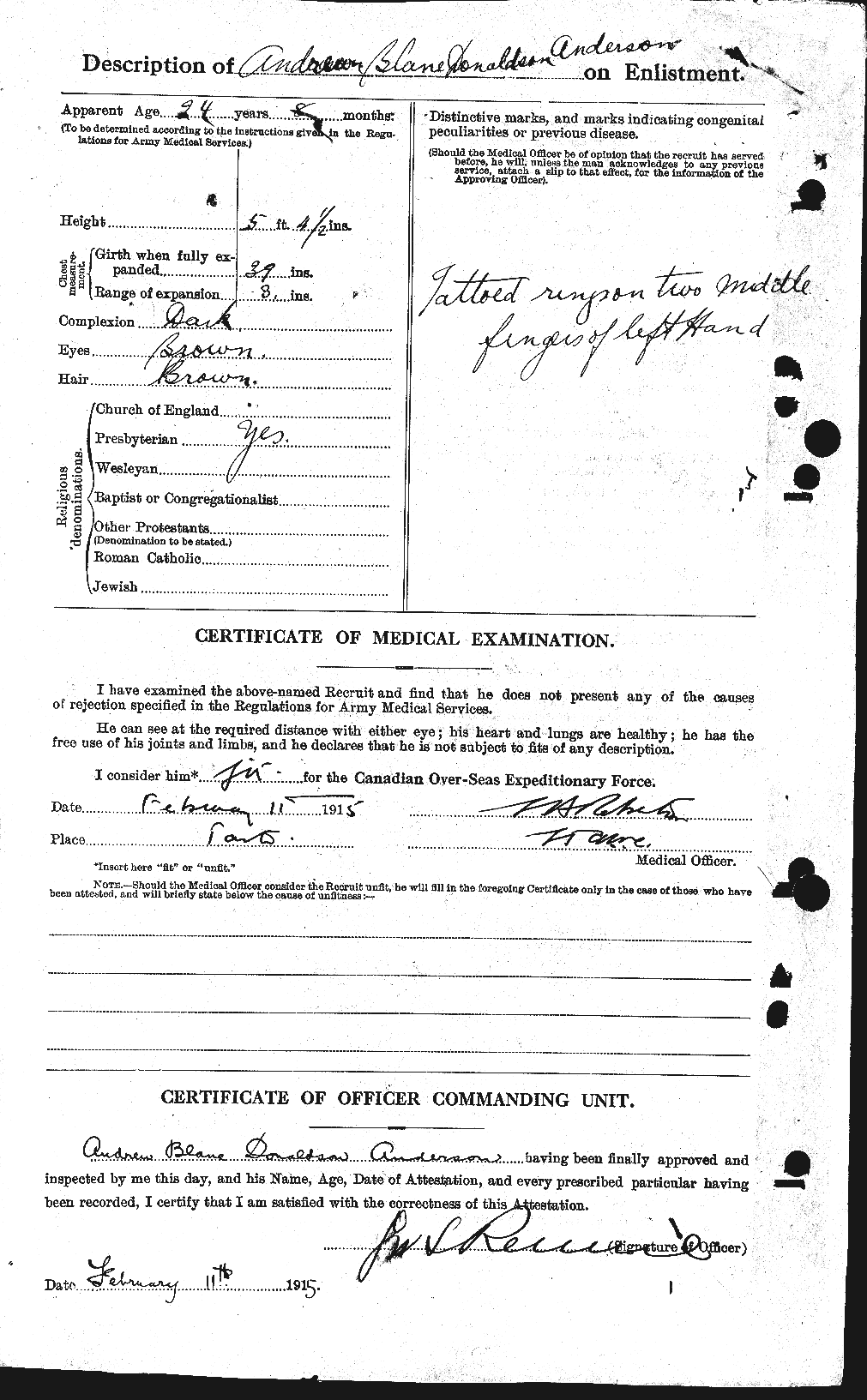 Personnel Records of the First World War - CEF 209412b