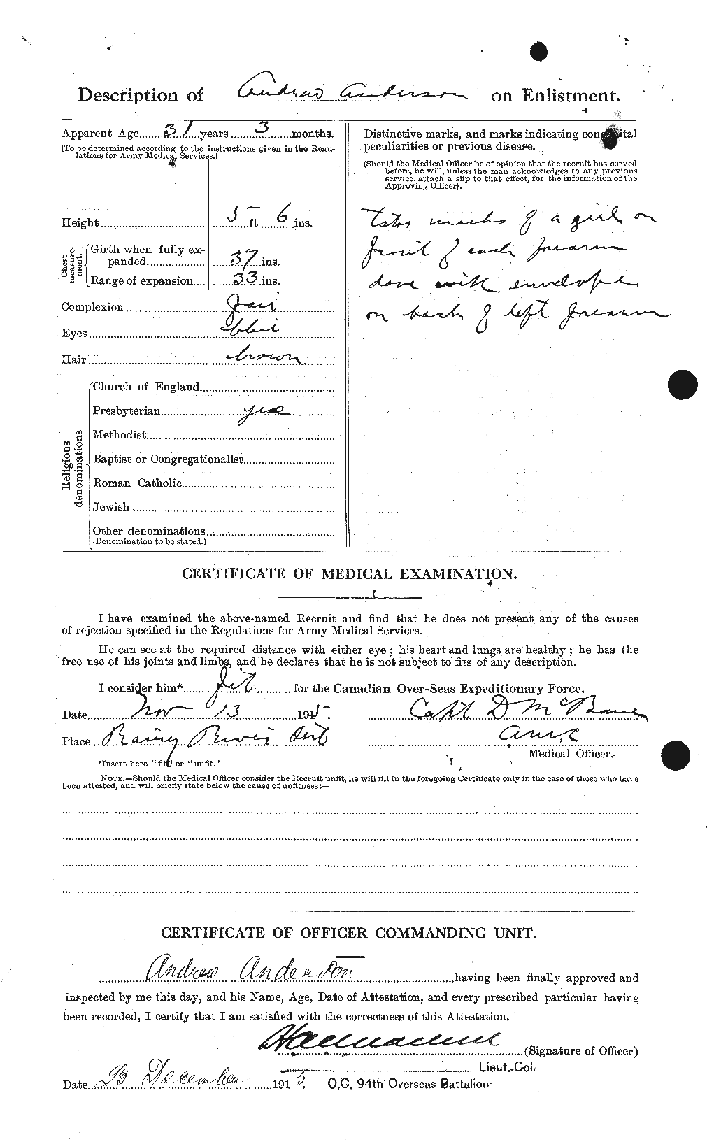 Personnel Records of the First World War - CEF 209418b