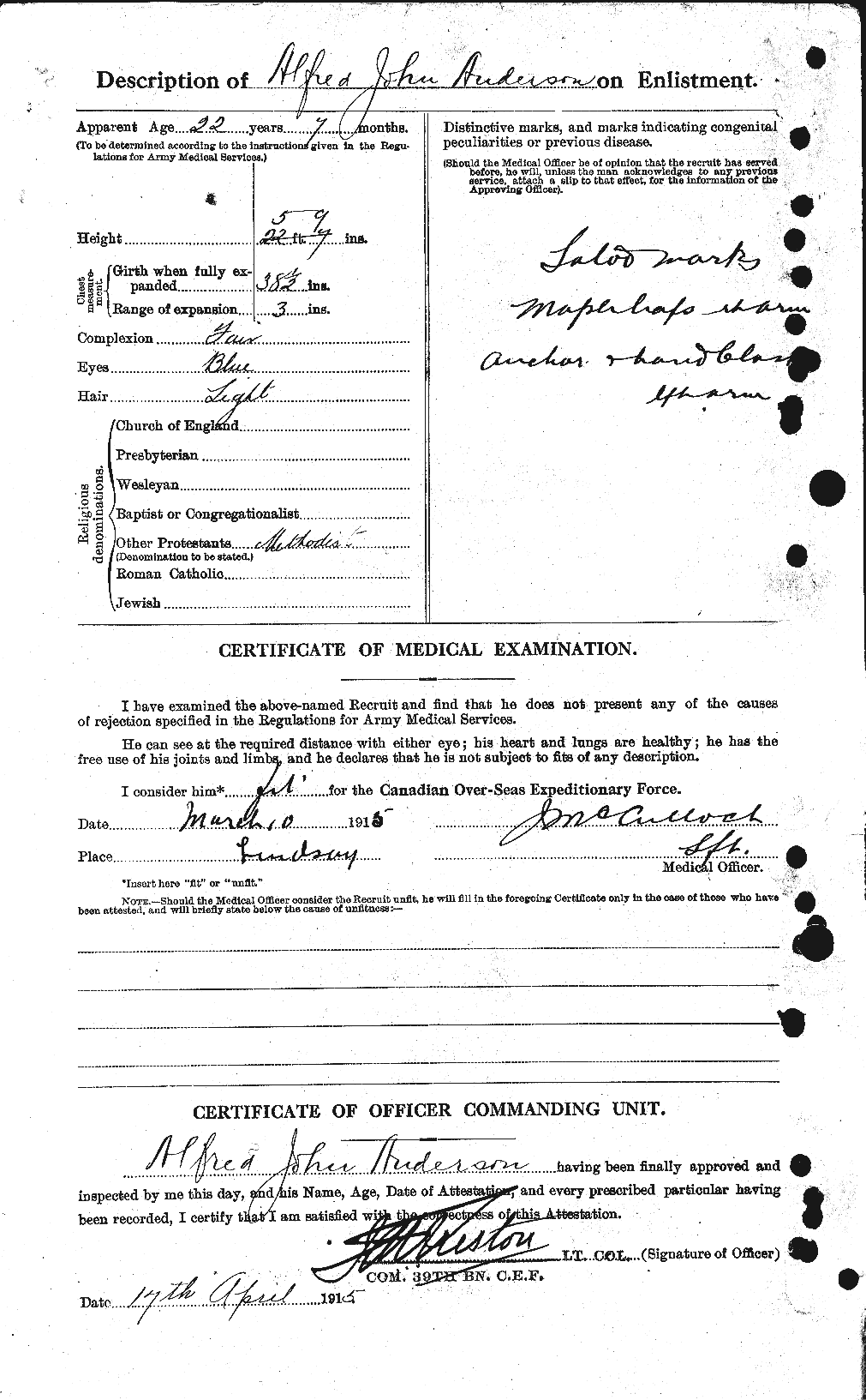 Personnel Records of the First World War - CEF 209453b