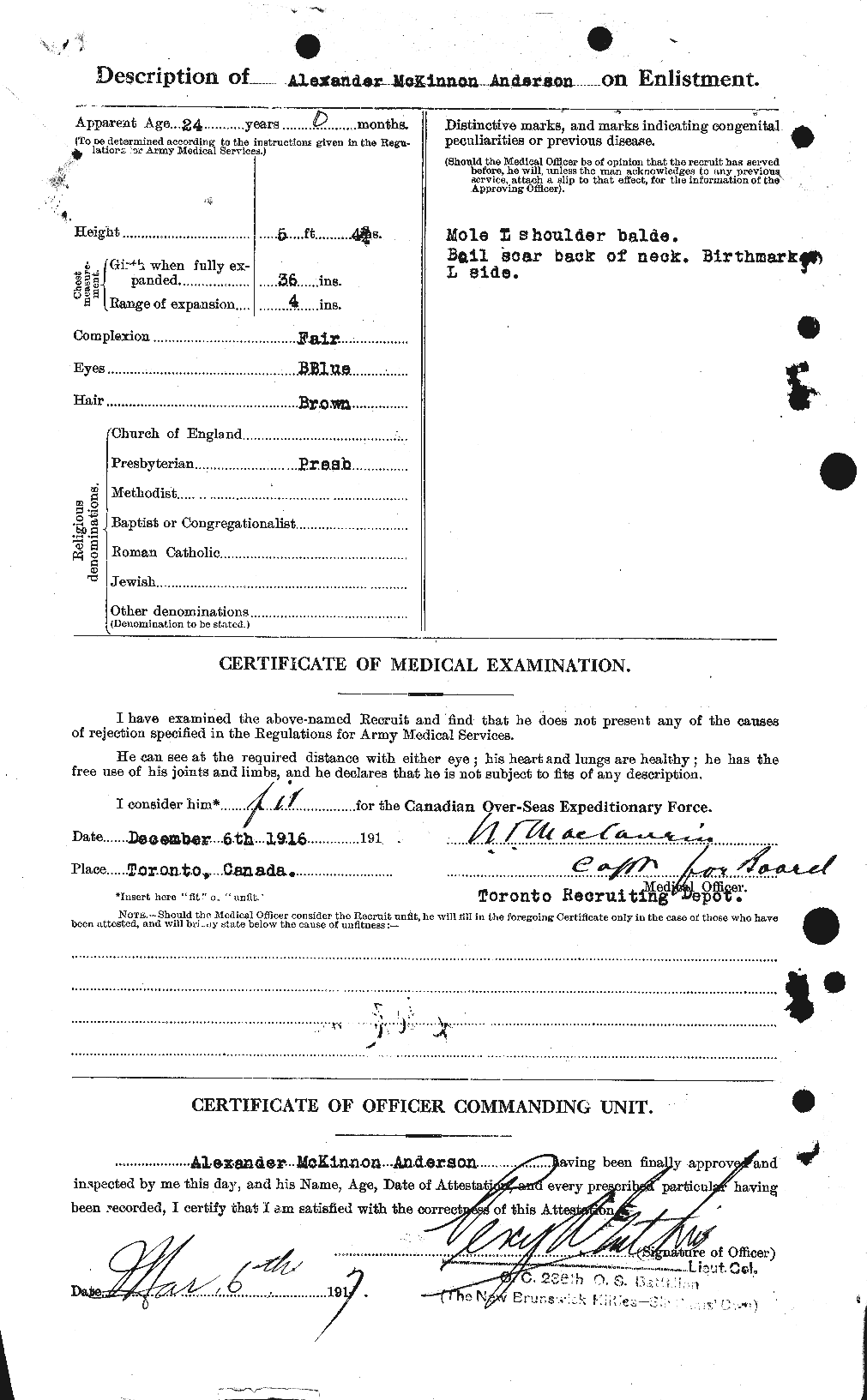 Personnel Records of the First World War - CEF 209478b