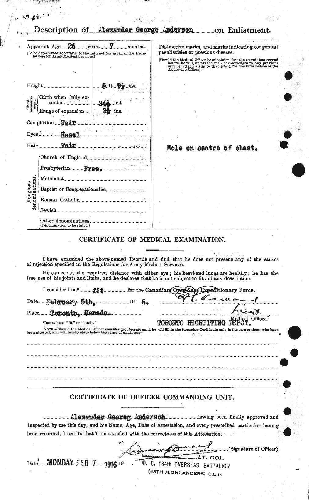 Personnel Records of the First World War - CEF 209491b