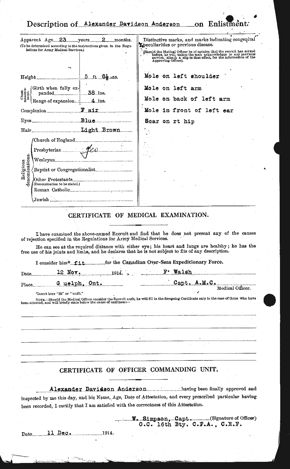Personnel Records of the First World War - CEF 209493b