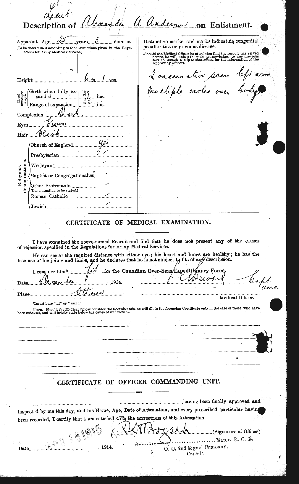 Personnel Records of the First World War - CEF 209499b