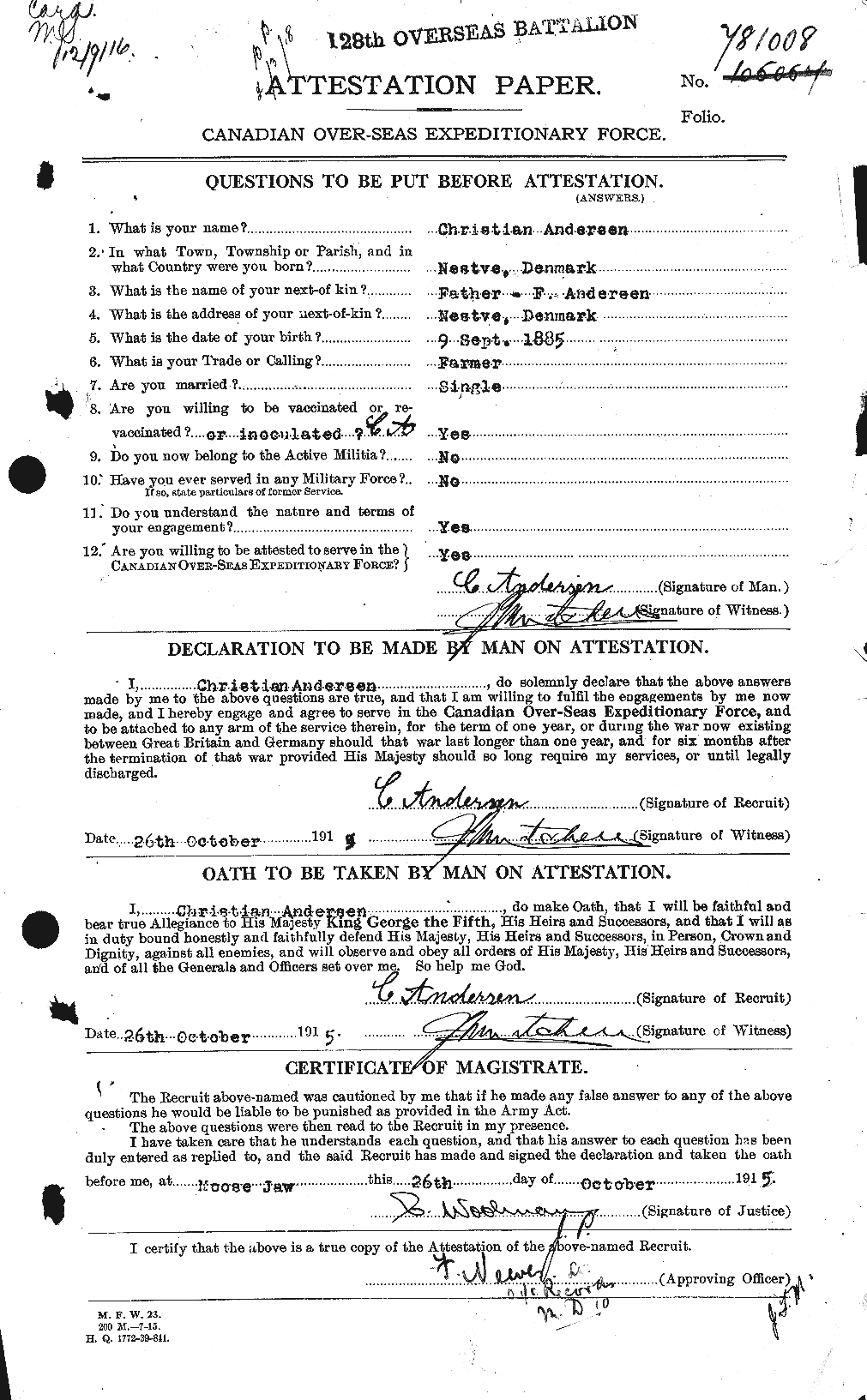 Personnel Records of the First World War - CEF 209591a