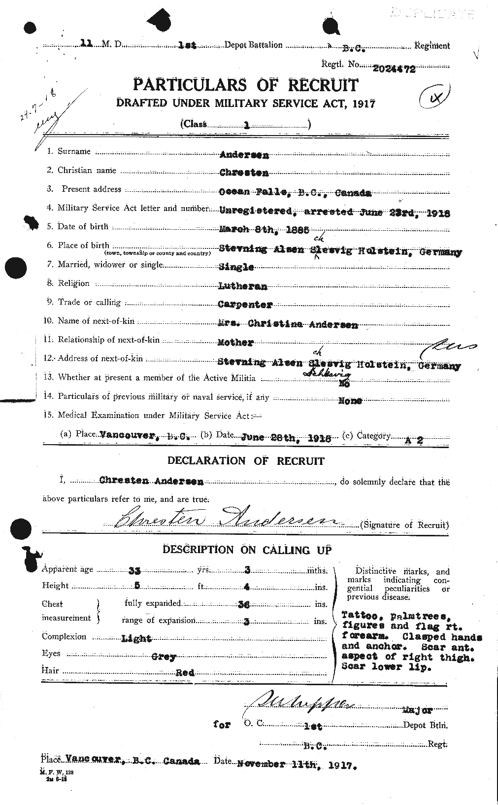 Personnel Records of the First World War - CEF 209593a