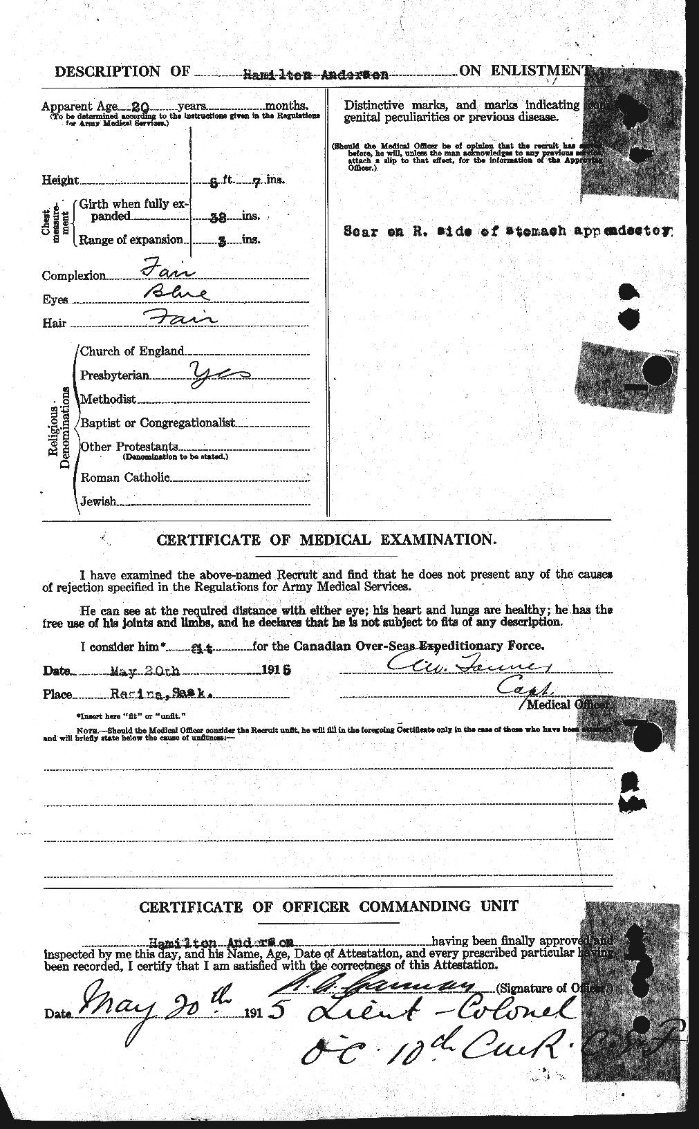 Personnel Records of the First World War - CEF 209637b