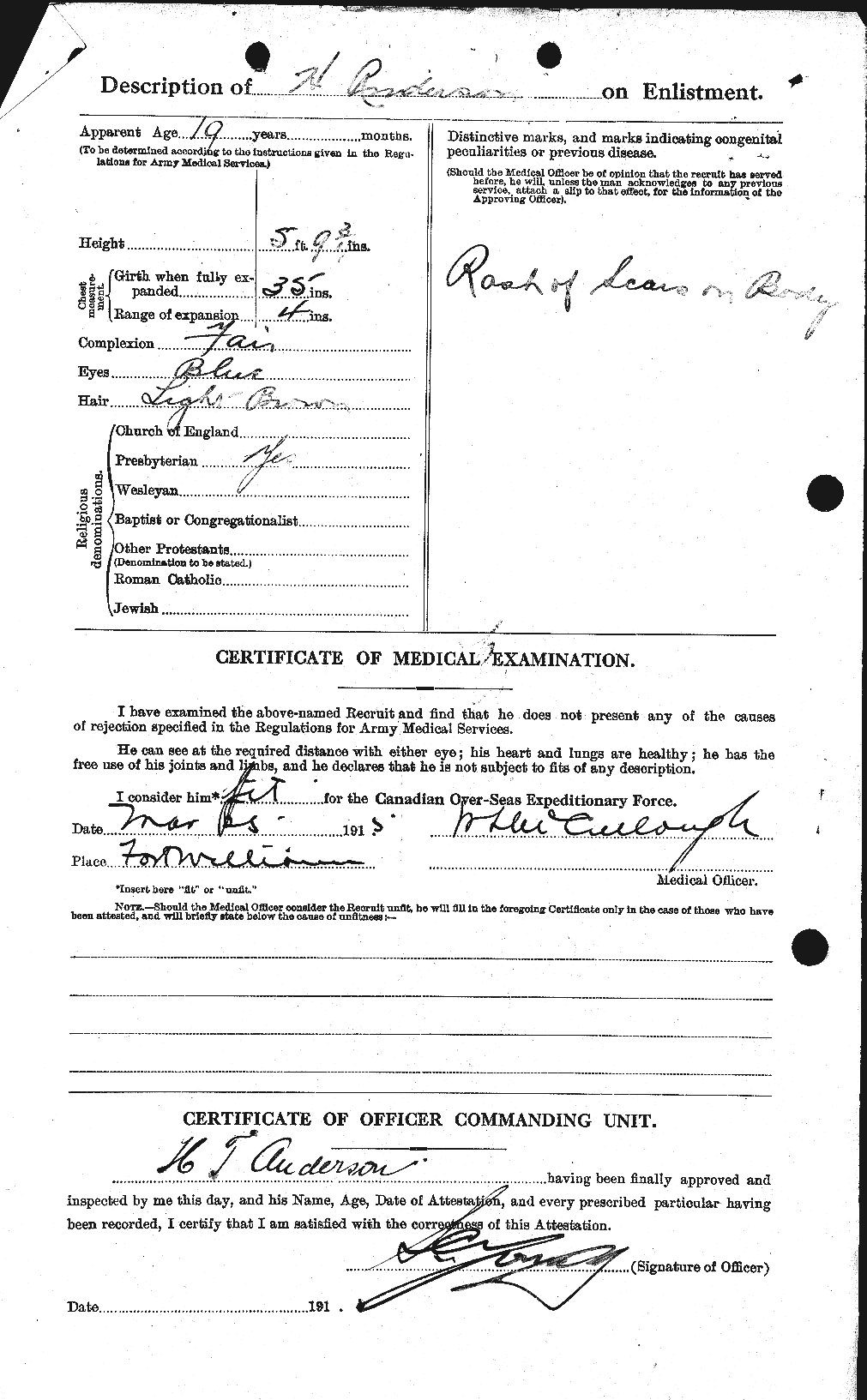 Personnel Records of the First World War - CEF 209639b