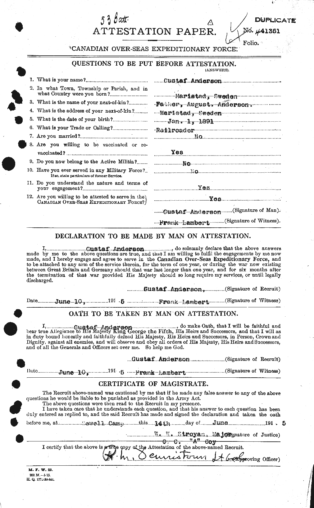 Personnel Records of the First World War - CEF 209649a