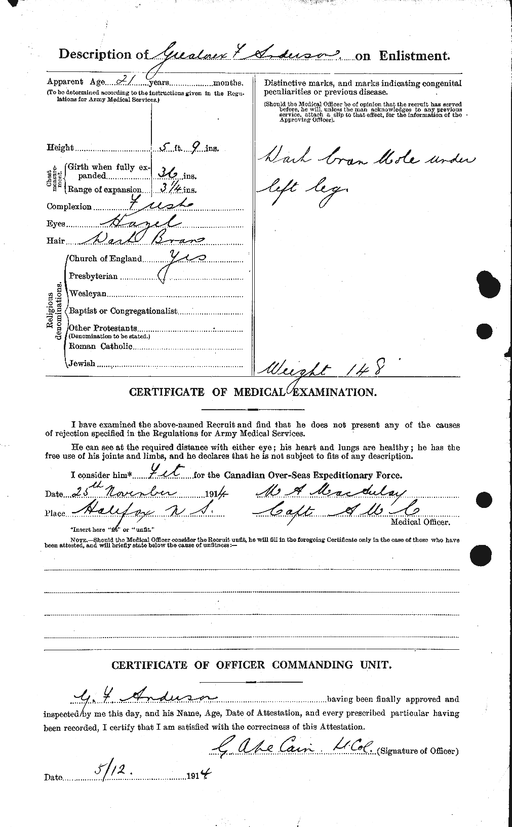 Personnel Records of the First World War - CEF 209658b