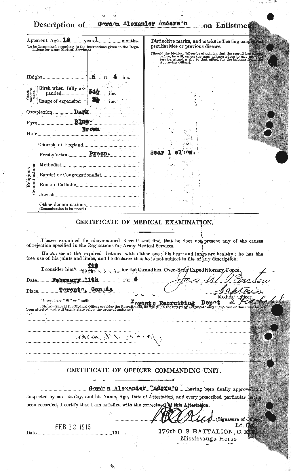 Personnel Records of the First World War - CEF 209667b