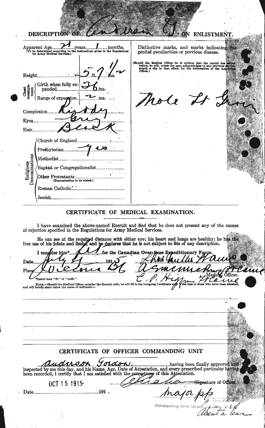 Personnel Records of the First World War - CEF 209668b