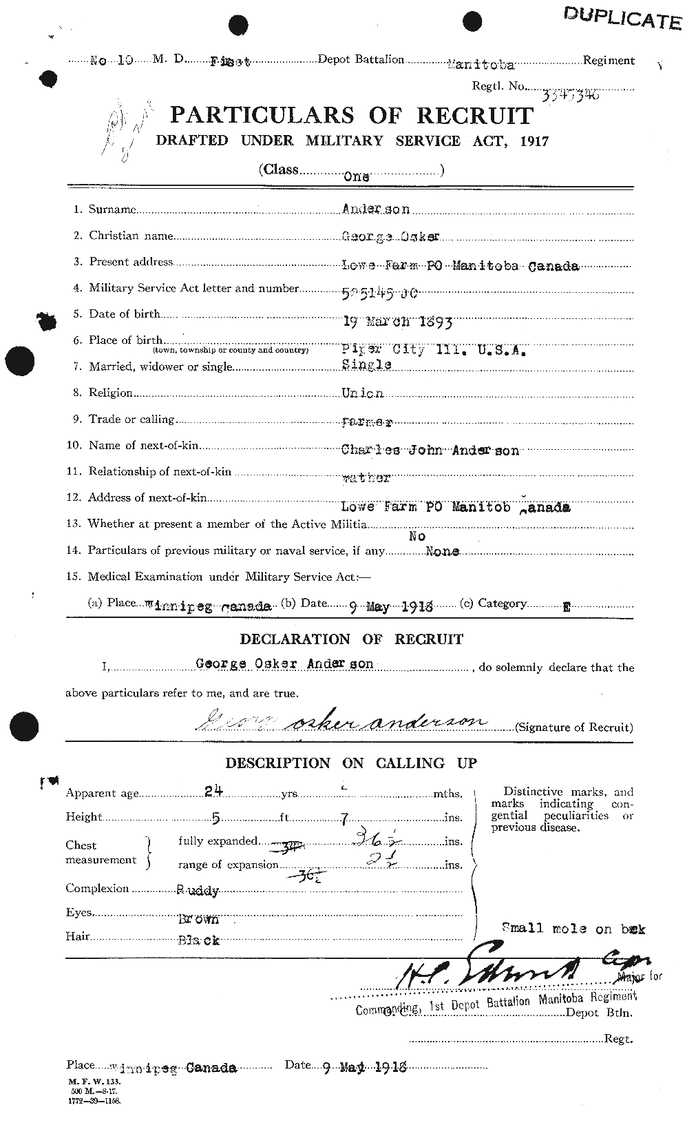 Personnel Records of the First World War - CEF 209705b