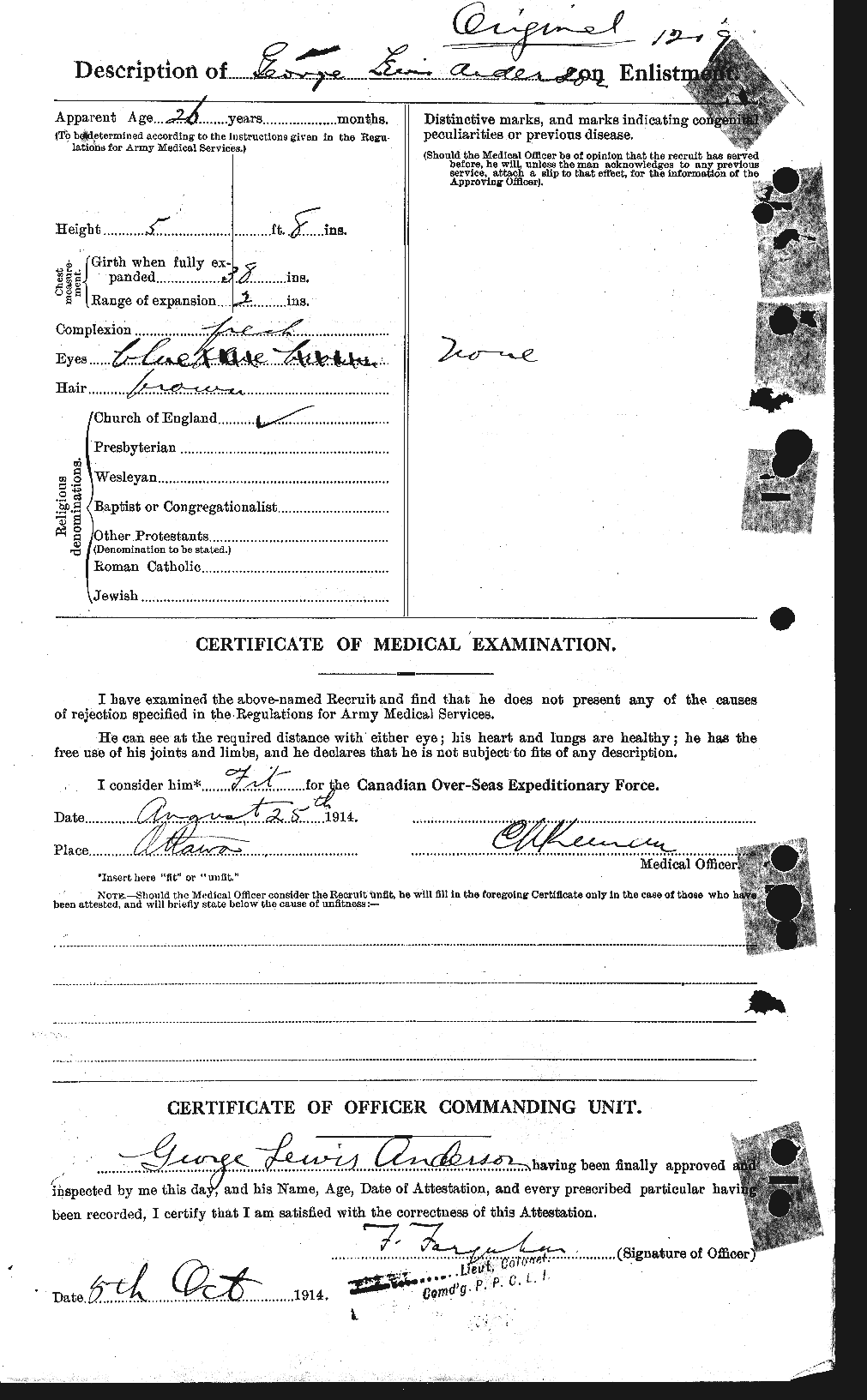 Personnel Records of the First World War - CEF 209713b