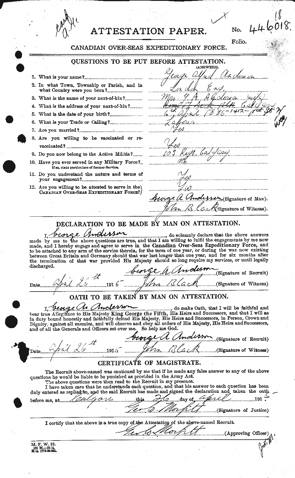 Personnel Records of the First World War - CEF 209739a