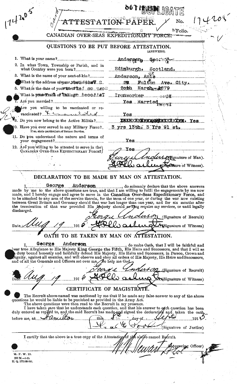 Personnel Records of the First World War - CEF 209752a