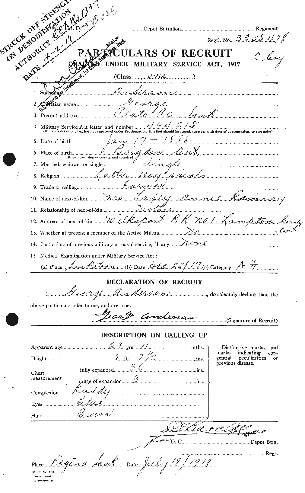 Personnel Records of the First World War - CEF 209760a