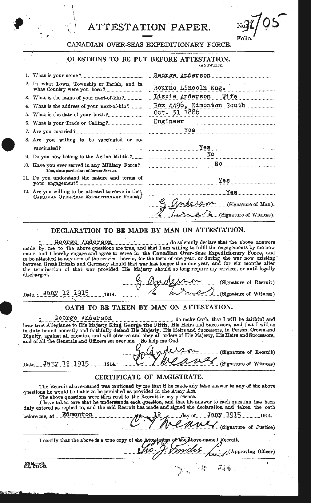 Personnel Records of the First World War - CEF 209761a