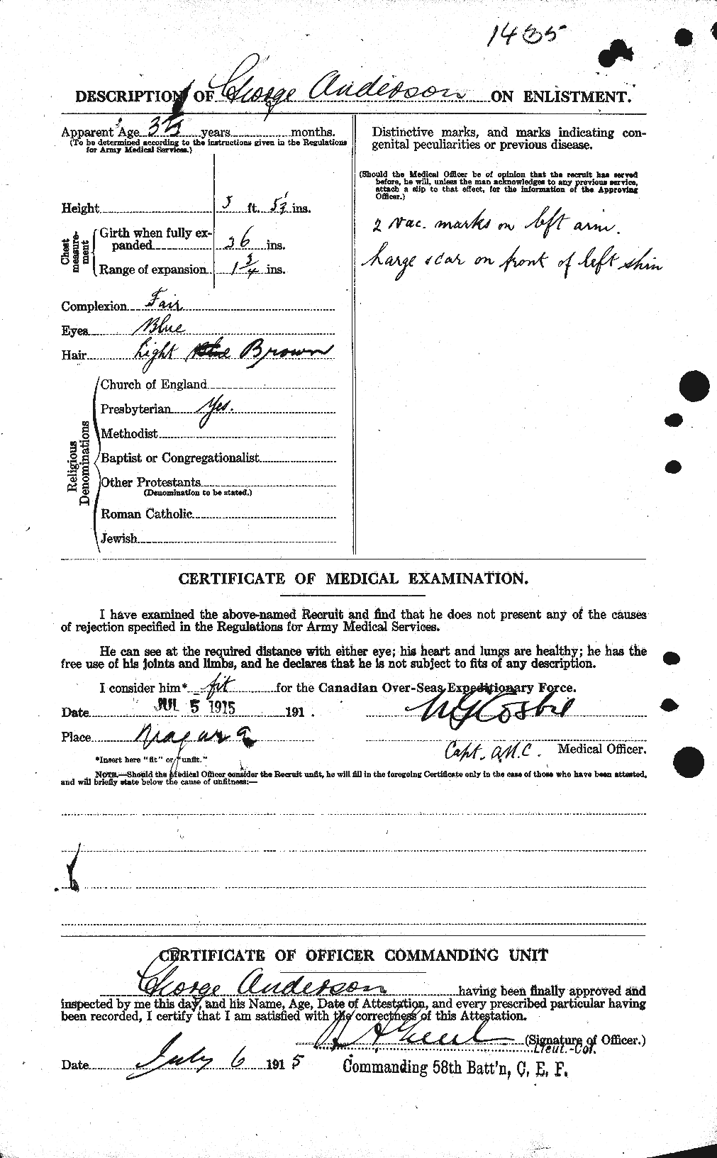 Personnel Records of the First World War - CEF 209778b
