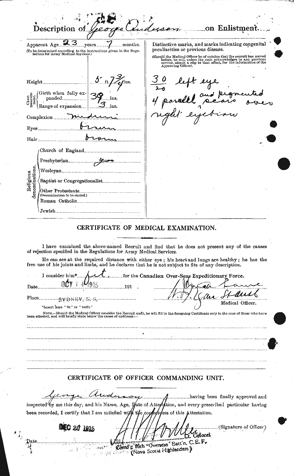 Personnel Records of the First World War - CEF 209788b