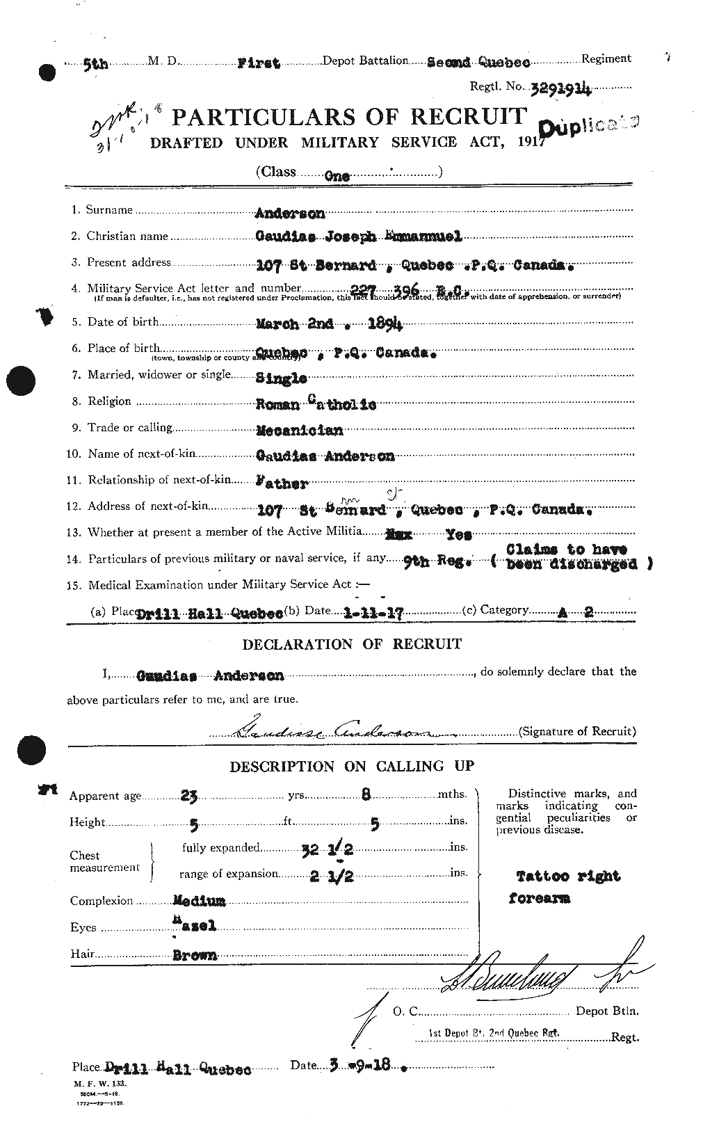 Personnel Records of the First World War - CEF 209792a