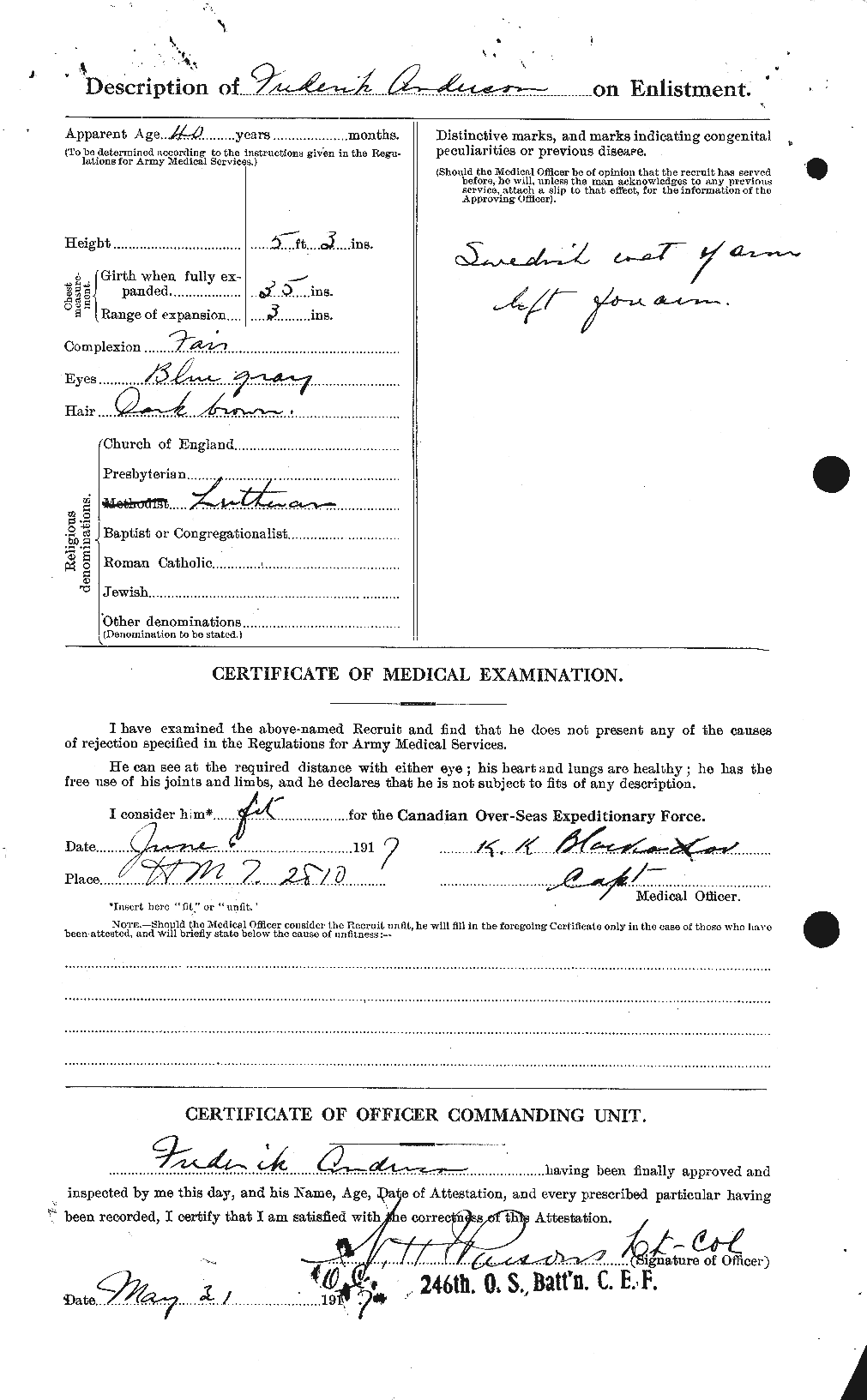 Personnel Records of the First World War - CEF 209798b