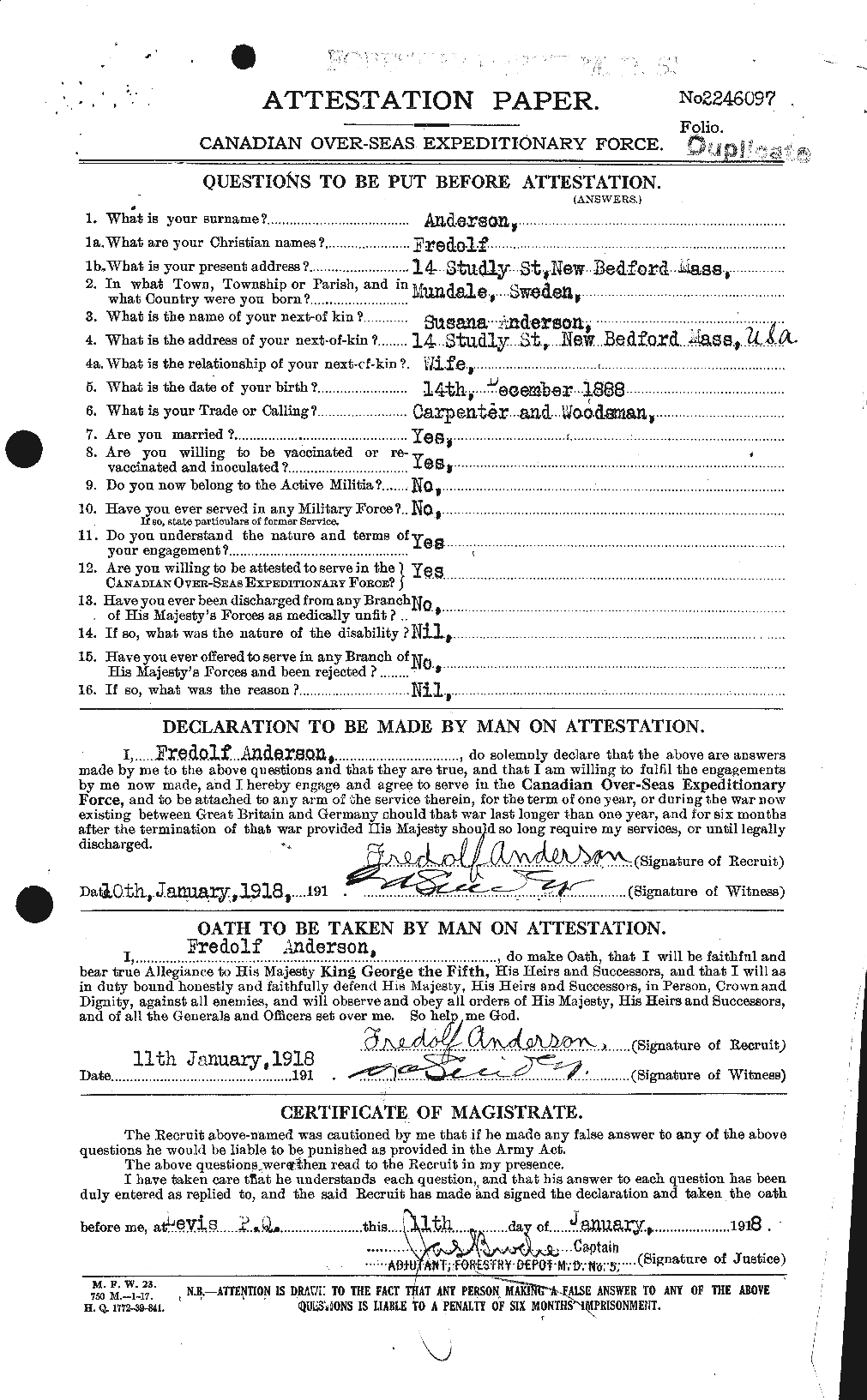 Personnel Records of the First World War - CEF 209799a